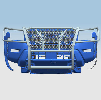 Rugged Heavy Duty Grille Guard Kit <br> 22-24 Nissan Frontier
