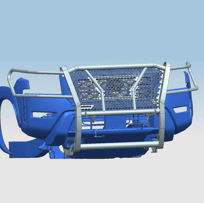 Rugged Heavy Duty Grille Guard Kit <br> 22-24 Nissan Frontier