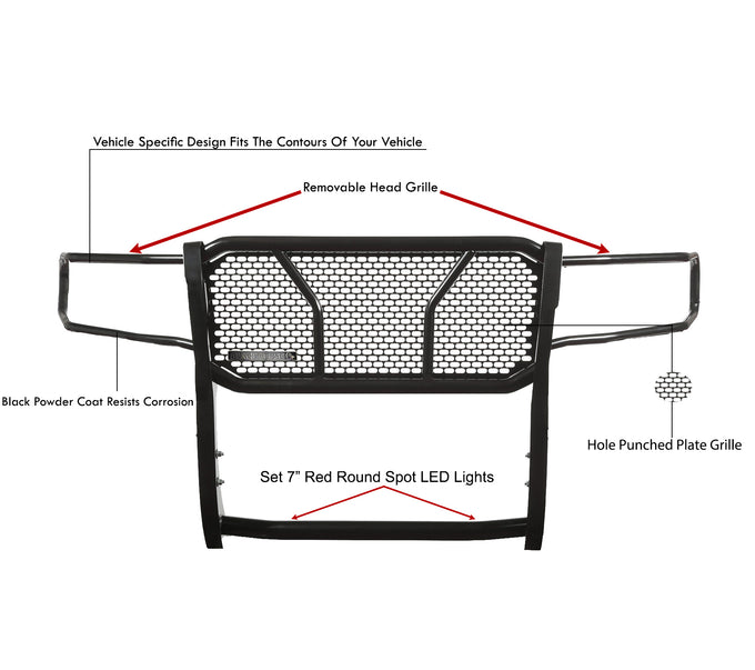 Rugged Heavy Duty Grille Guard Kit <br> 22-24 Nissan Frontier