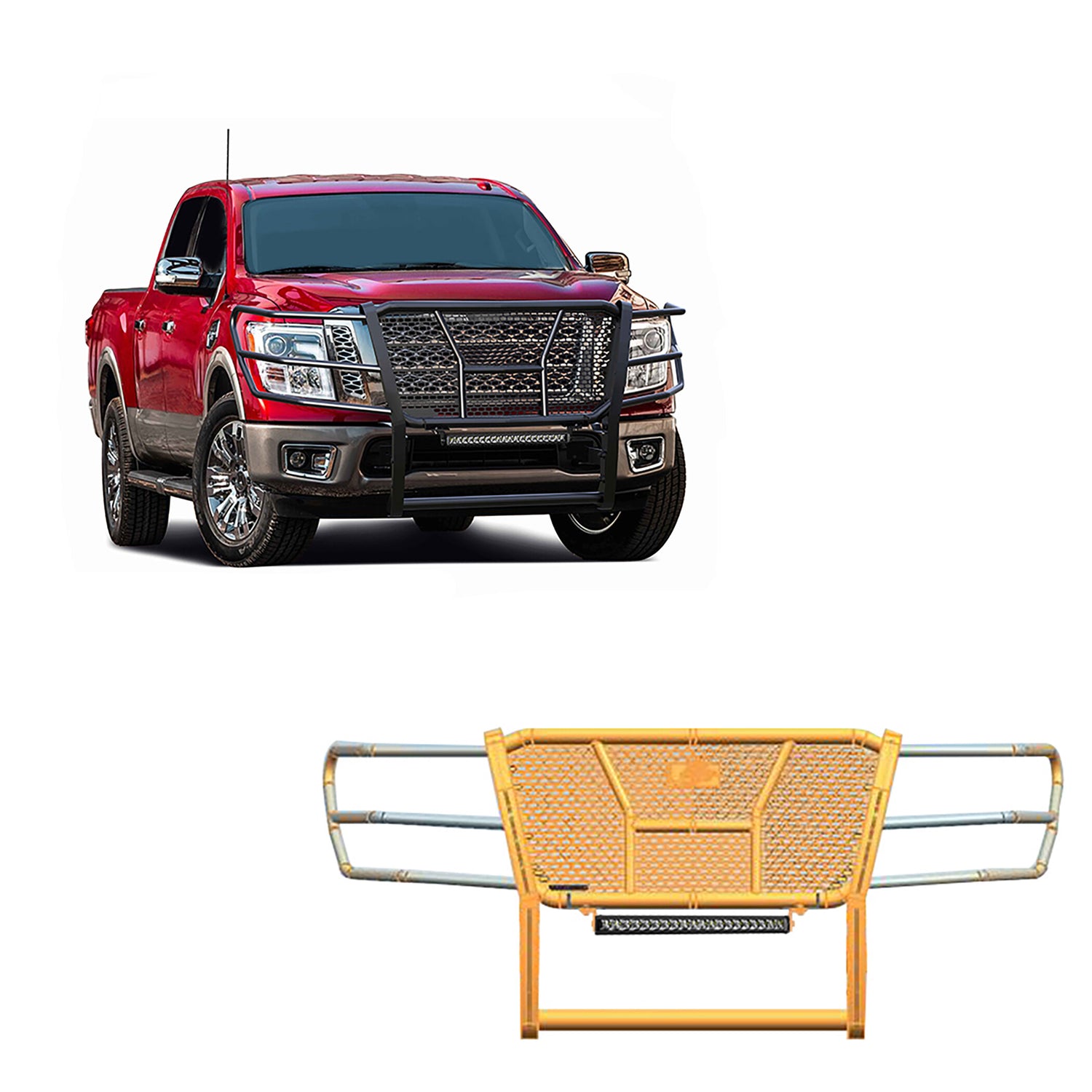 Rugged Heavy Duty Grille Guard Kit <br> 17-24 Nissan Titan