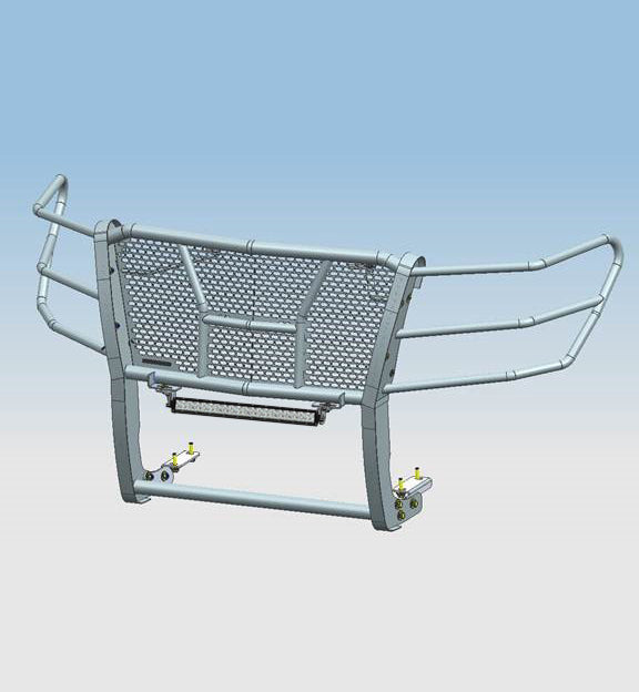 Rugged Heavy Duty Grille Guard Kit <br> 17-24 Nissan Titan XD