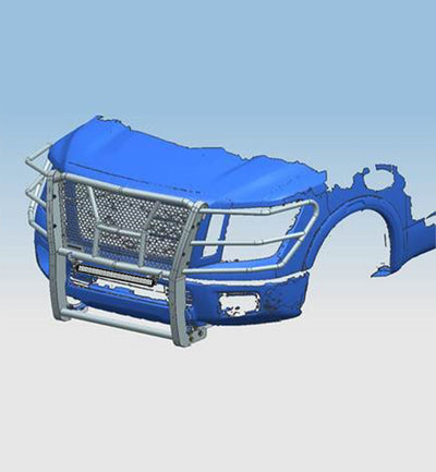 Rugged Heavy Duty Grille Guard Kit <br> 17-24 Nissan Titan XD