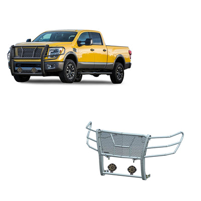 Rugged Heavy Duty Grille Guard Kit <br> 17-24 Nissan Titan XD