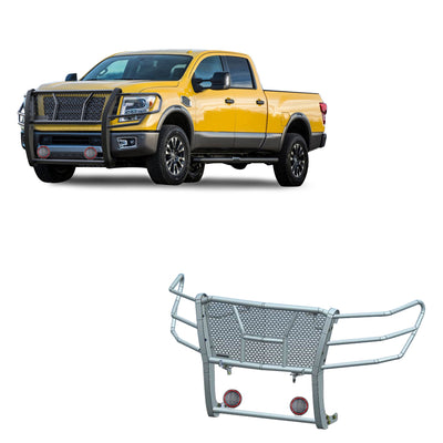 Rugged Heavy Duty Grille Guard Kit <br> 17-24 Nissan Titan XD
