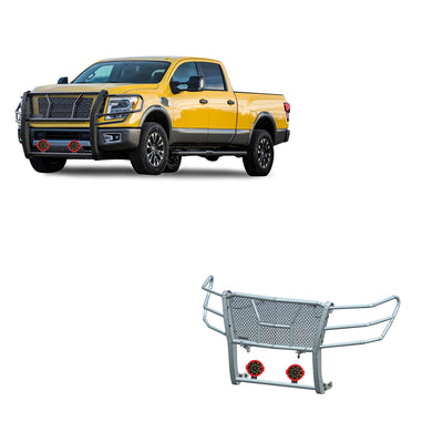 Rugged Heavy Duty Grille Guard Kit <br> 17-24 Nissan Titan XD