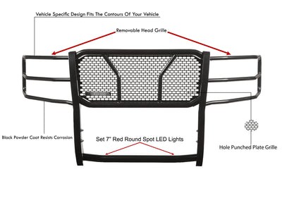 Rugged Heavy Duty Grille Guard Kit <br> 17-24 Nissan Titan XD