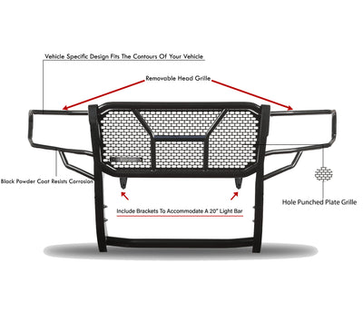 Rugged Heavy Duty Grille Guard Kit <br> 22-24 Toyota Tundra