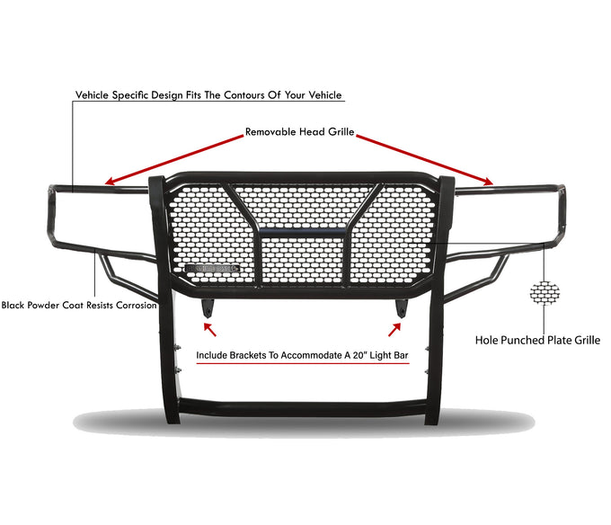 Rugged Heavy Duty Grille Guard Kit <br> 22-24 Toyota Tundra