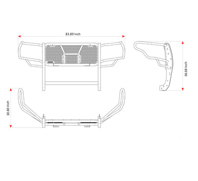 Rugged Heavy Duty Grille Guard Kit <br> 22-24 Toyota Tundra