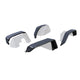 Black Steel Full Set of Tubular Fender Flares <br> 18-24 Jeep Wrangler