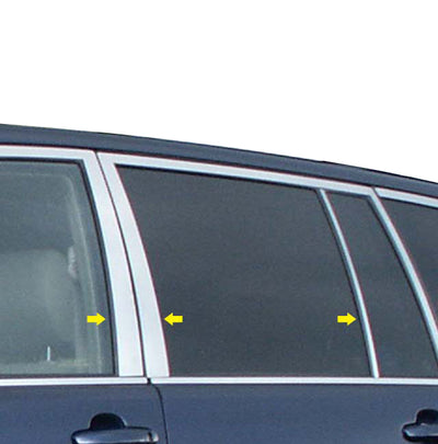 Pillar Post Trims <br> 08-13 Toyota Highlander