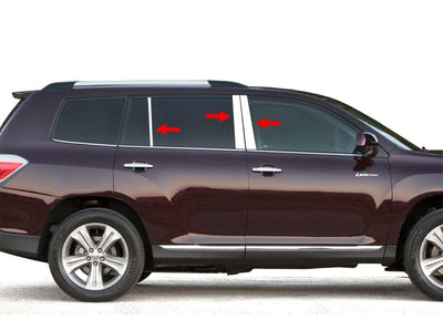 Pillar Post Trims <br> 14-16 Toyota Highlander