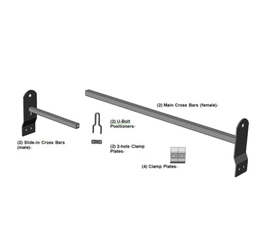 Black Ladder Rack <br> 99-14 Ford Econoline 03-25 Savana Chevy Express