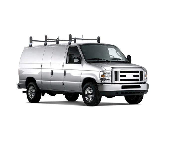 Black Ladder Rack <br> 99-14 Ford Econoline 03-25 Savana Chevy Express