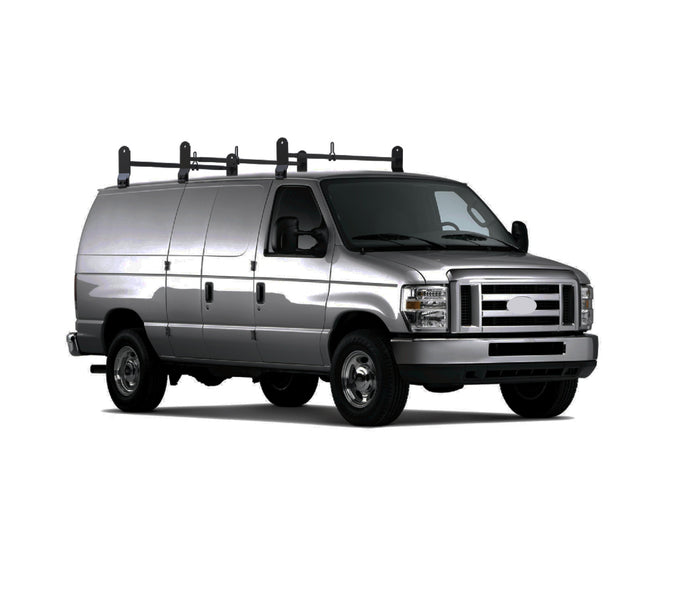 Black Ladder Rack <br> 99-14 Ford Econoline 03-25 Savana Chevy Express