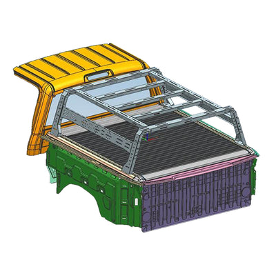 Traveler Overland Utility Bed Rack <br> 14-24 Chevy Silverado 1500, 15-24 Toyota Tundra