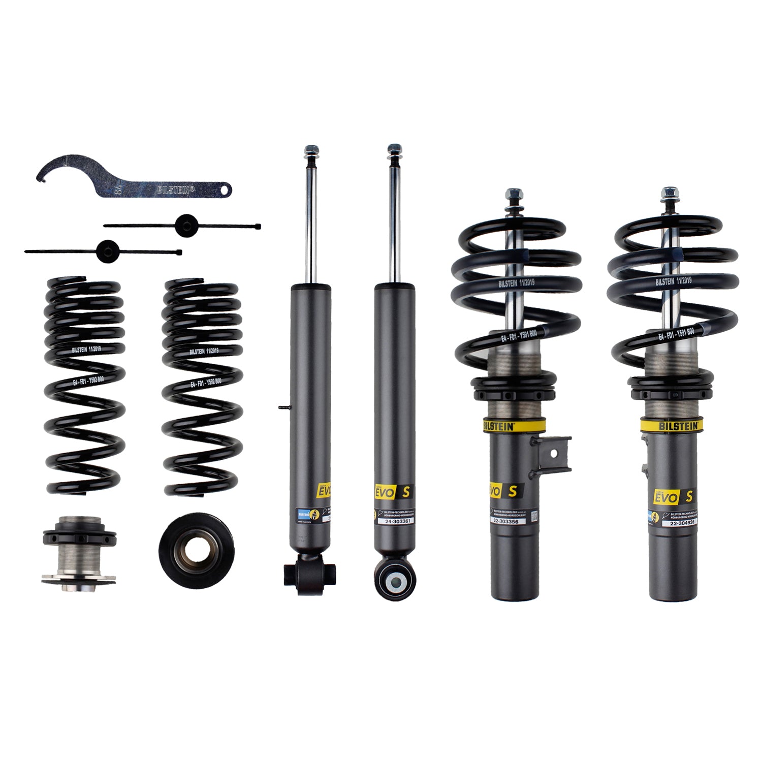 EVO S Series Coilovers <br>19-21 BMW 330i, 20-22 BMW M340i, 2021 BMW 430i