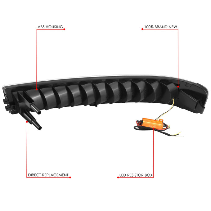 LED DRL Sequential Signal Bumper Lights <br> 03-23 Chevy/GMC Express Savana 1500 2500 3500