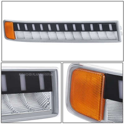 LED DRL Sequential Signal Bumper Lights <br> 03-23 Chevy/GMC Express Savana 1500 2500 3500