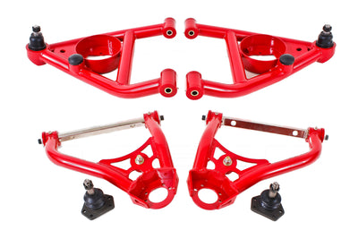 Upper & Lower Control Arms Kit <br> 67-74 Chevy Nova Camaro, Pontiac Firebird