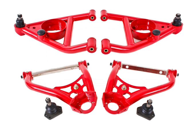 Upper & Lower Control Arms Kit <br> 67-74 Chevy Nova Camaro, Pontiac Firebird
