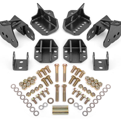Rear Coilover Conversion Kit w/Adj.Shock Mount <br> 64-72 Chevelle / Cutlass / Skylark (GM A-Body)