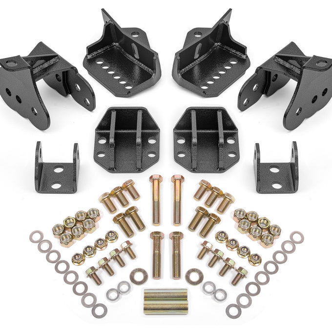 Rear Coilover Conversion Kit w/Adj.Shock Mount <br> 64-72 Chevelle / Cutlass / Skylark (GM A-Body)