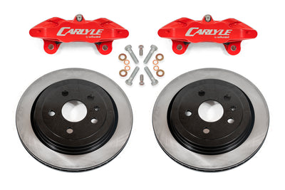 15in Conversion Brake Kit Solid Rotors Red Calipers <br> 97-13 Chevrolet Corvette