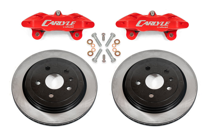 15in Conversion Brake Kit Solid Rotors Red Calipers <br> 97-13 Chevrolet Corvette