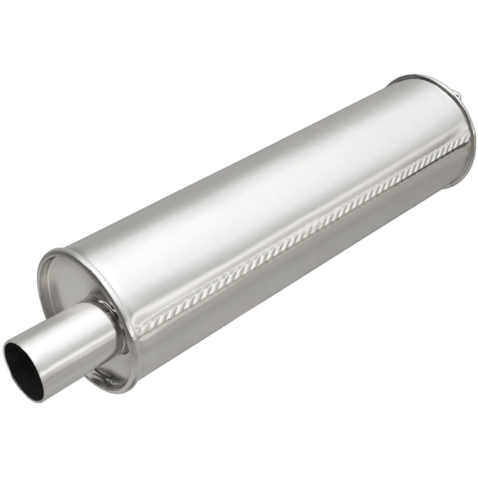 Round 6x6x24 inch Muffler <br> 75-85 Chevy P30, 75-79 Ford F-150 Ford F-250 F-350
