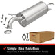 Exhaust Direct-Fit Muffler Kit<br> 04-11 Chevrolet Aveo, Suzuki Swift+, Pontiac Wave 1.6L