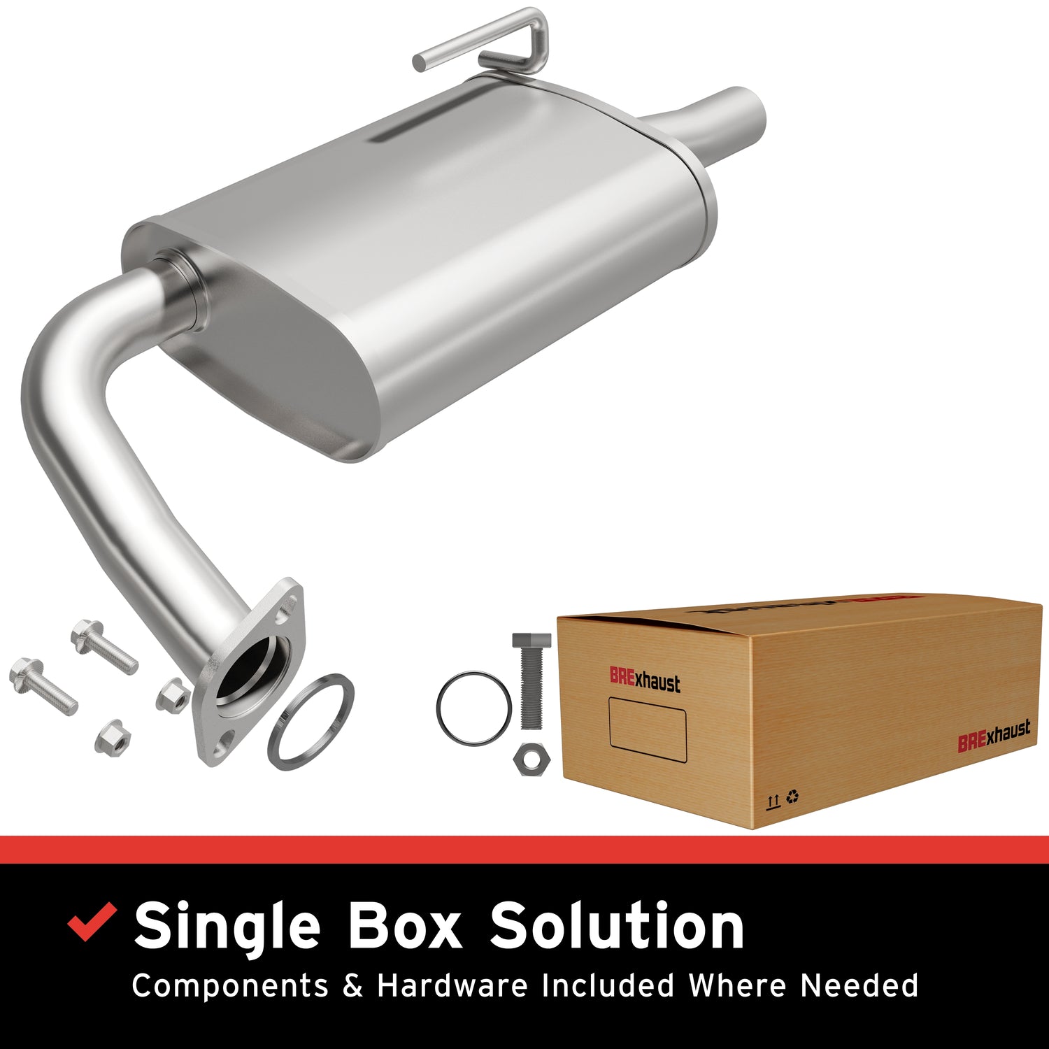 Exhaust Direct-Fit Muffler Kit<br> 07-09 Nissan Altima 2.5L, 3.5L