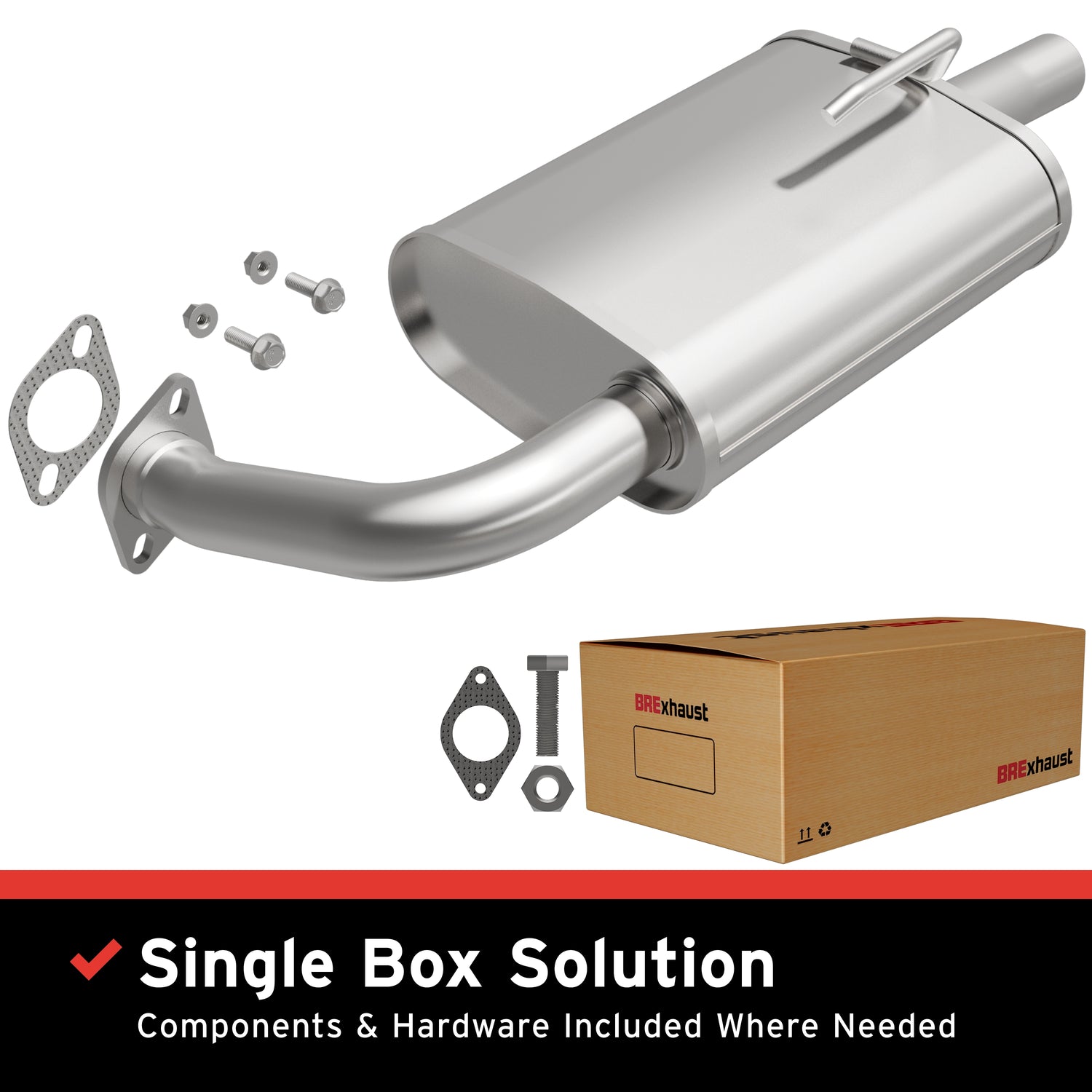 Exhaust Direct-Fit Muffler Kit<br> 07-09 Nissan Altima 2.5L, 3.5L