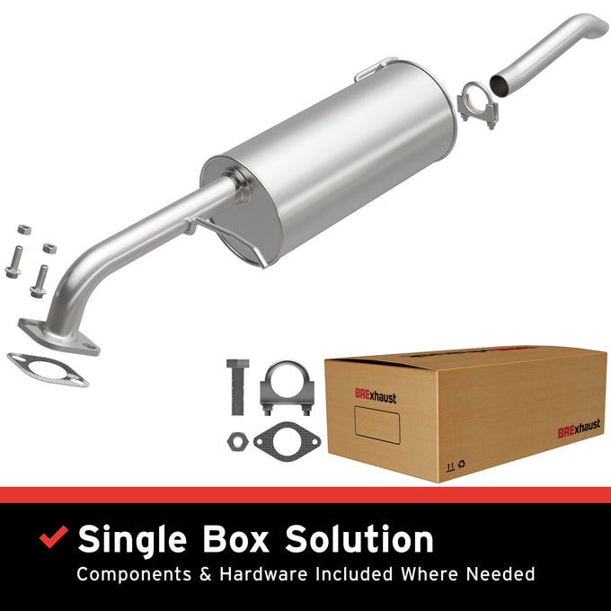 Exhaust Direct-Fit Muffler Kit<br> 06-11 Hyundai Accent,Kia Rio 1.6L