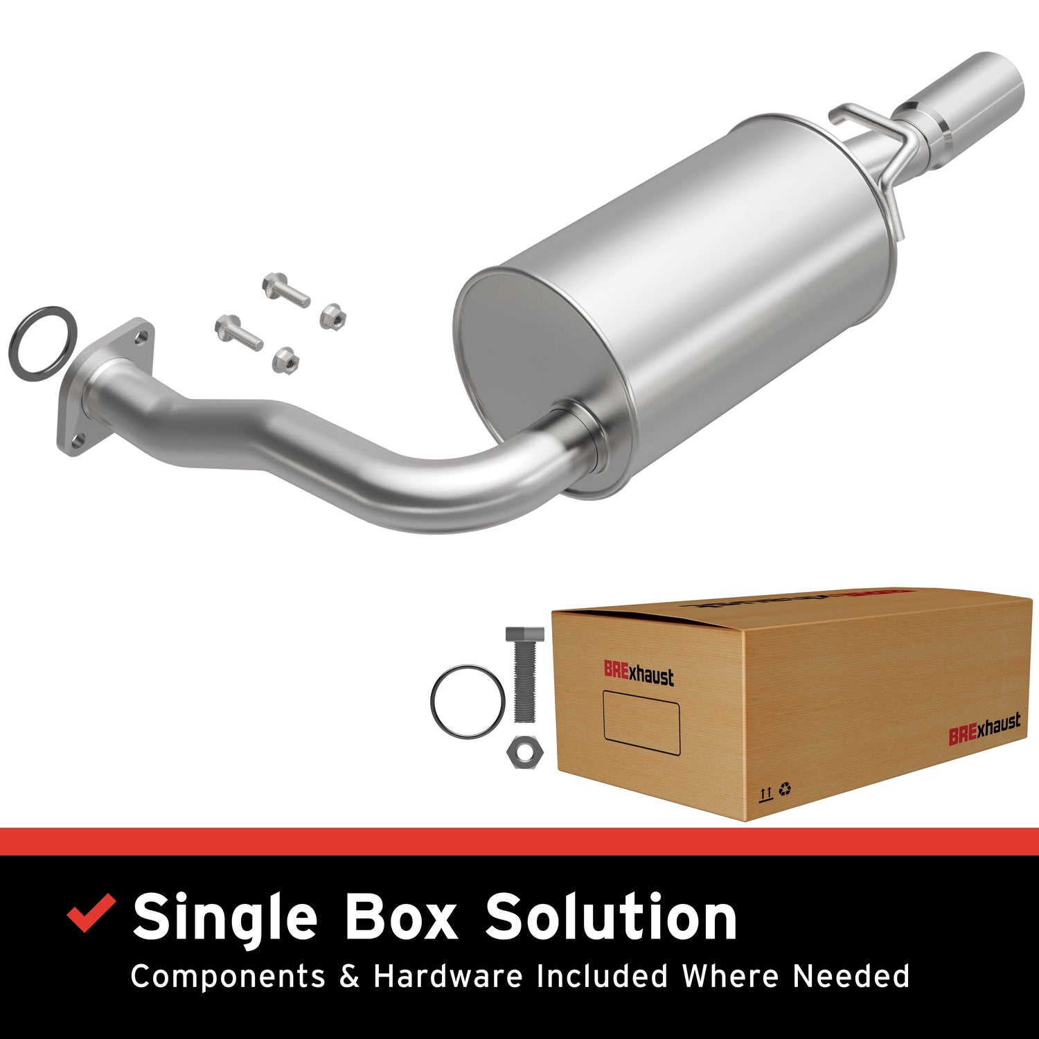 Exhaust Direct-Fit Muffler Kit<br> 03-08 MAZDA6 2.3L