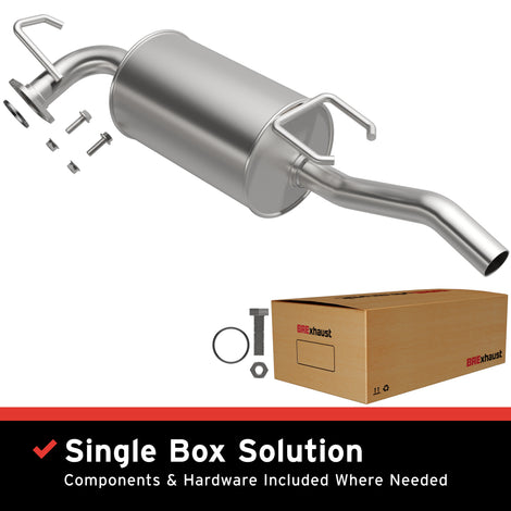 Exhaust Direct-Fit Muffler Kit<br> 93-97 Toyota Corolla,Geo Prizm 1.6L, 1.8L