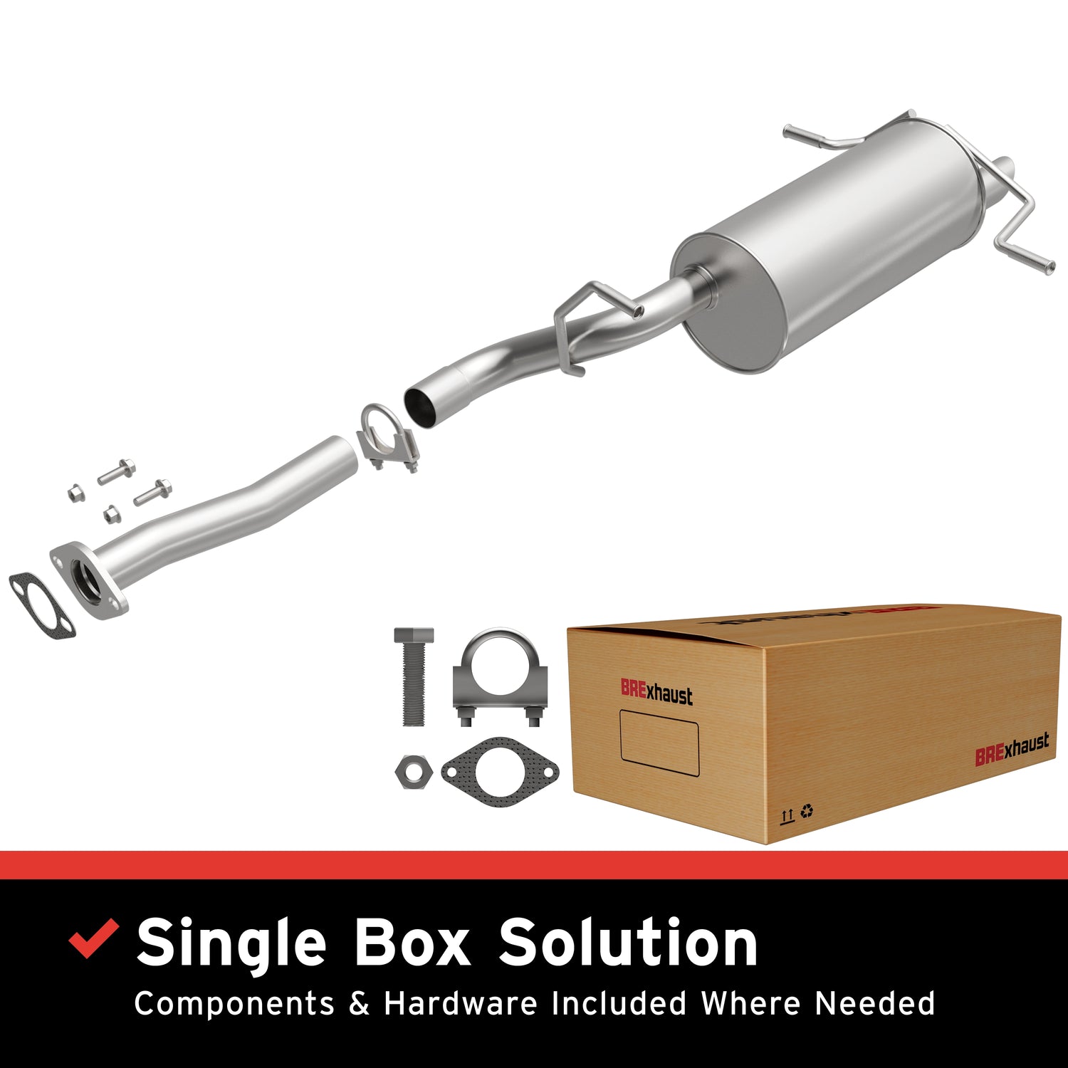 Exhaust Direct-Fit Muffler Kit<br> 06-08 Subaru Forester 2.5L