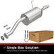 Exhaust Direct-Fit Muffler Kit<br> 01-05 Honda Civic,Acura EL,1.7L