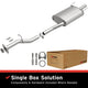Exhaust Direct-Fit Muffler Kit<br> 97-99 Acura CL 2.2L, 2.3L