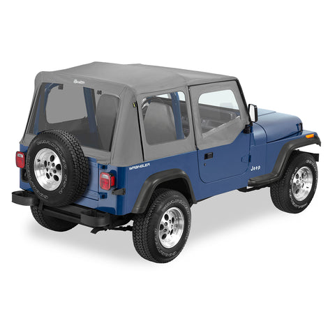 Charcoal / Gray Replace-A-Top for OEM Hardware<br>88-95 Jeep Wrangler