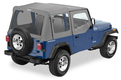 Charcoal / Gray Replace-A-Top for OEM Hardware<br>88-95 Jeep Wrangler