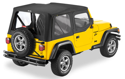 Black Denim Replace-A-Top for OEM Hardware<br>97-02 Jeep Wrangler