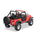 Black Denim Full 2-Piece Fabric Doors<br>76-86 Jeep CJ7