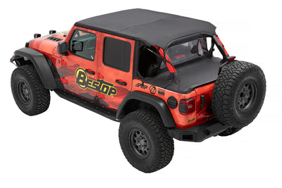 Header Extended Safari Cable Style Bikini Top<br>24-26 Jeep Wrangler