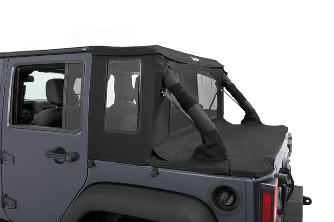 Black Diamond Halftop Soft Top<br>07-17 Jeep Wrangler, 18 Jeep Wrangler JK 4-Door
