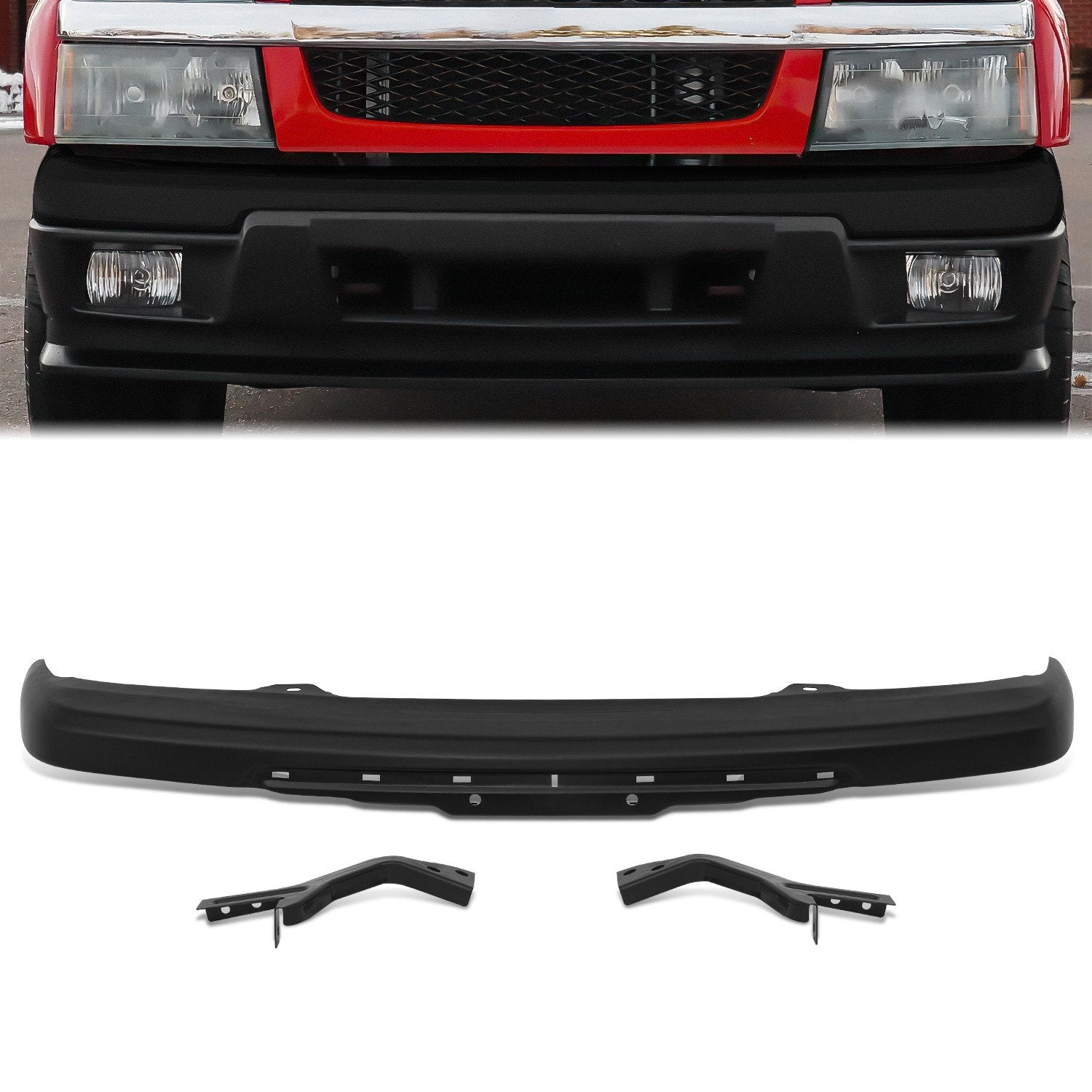 Front Bumper Face Bar (w/ Brackets) <br> 04-12 Chevy Colorado, GMC Canyon