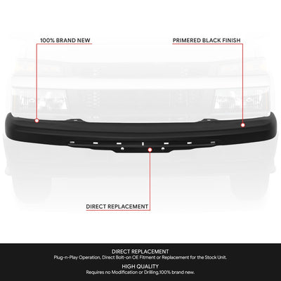 Front Bumper Face Bar (w/ Brackets) <br> 04-12 Chevy Colorado, GMC Canyon