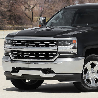 Modular Style Front Bumper (w/o Fog Light Holes) <br>16-19 Chevy Silverado 1500 LD
