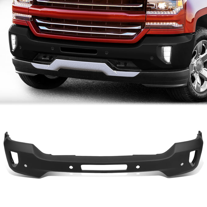 Front Bumper (w/ Sensor Hole & Fog Light Holes) <br>16-18 Chevy Silverado 1500, 2019 1500 LD