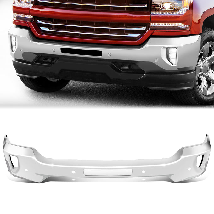 Front Bumper (w/Parking Sensor & Fog Light Holes) <br> 16-19 Chevy Silverado 1500